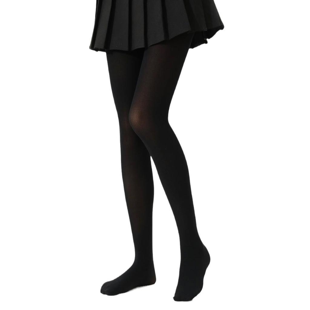 Star-Style Wine Red Matte Tights: Slight Compression for Spring and Autumn