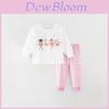 Charming Malwee Autumn Girls Clothing Set With Long Pants And Long Sleeves For Kids