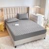 Solid Color Quilted Waterproof Bed Sheet - Thick Brushed Simmons Protective Cover for Home Use