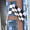Square Hand Flag Racer Waving Flag Racing Flags Car Flag Hand Black and White Checkered Flag Wholesale