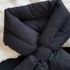 Sciarpa Collo Calda Invernale da Donna, Scaldacollo, Colore Unico, Leggera, Imbottita, Piumino, Sciarpe, Copricollo per Sci all'Aperto