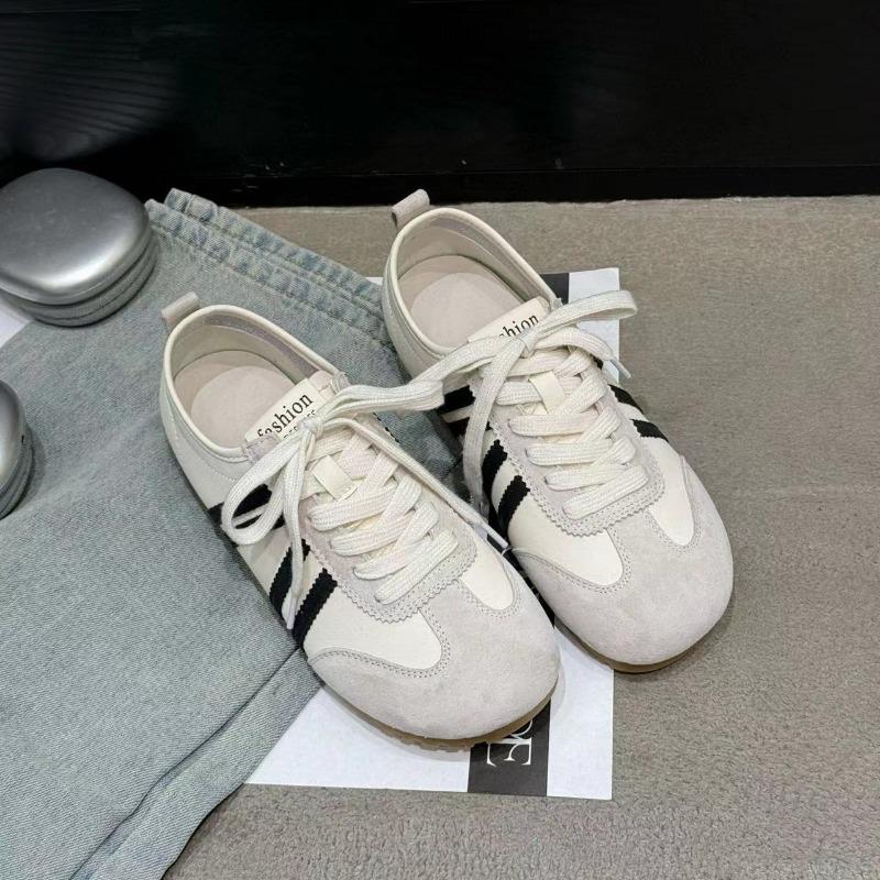 

Leather women s spring new versatile height-increasing casual shoes retro sports board shoes 40