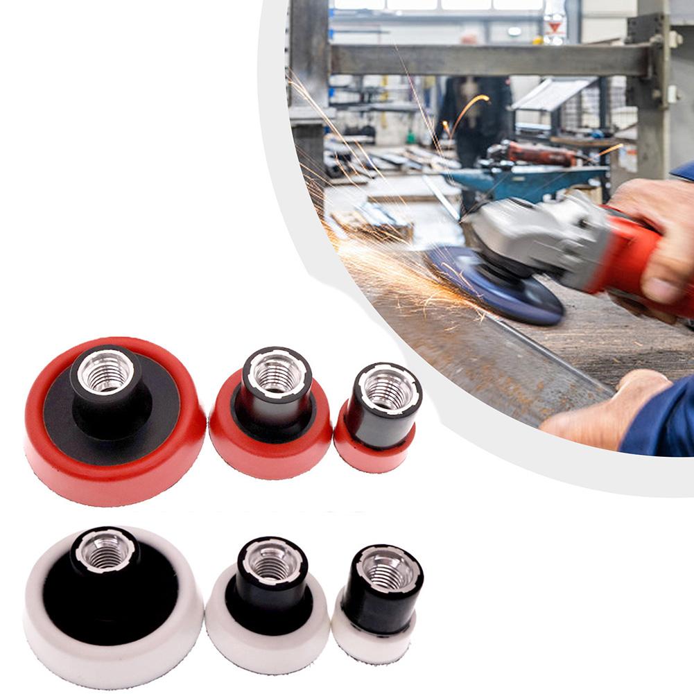 3pcs/set 1/2/3 Inch Backing Pad Sanding Polishing Pad Holder Sponge Pad 5/8-11 Thread For Rotary Polishing Machines