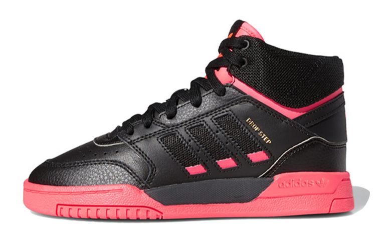 

Adidas Originals Drop Step J Удобные Нескользящие Средней Высоты Детские Скейтбордические Кроссовки Черно-Розовые Подростковые FV4890 37