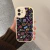Neon Pattern Phone Case Hard Leather For iPhone 16 15 14 13 12 Mini 11 14 Pro Max Xs X Xr 7 8 Plus Fundas