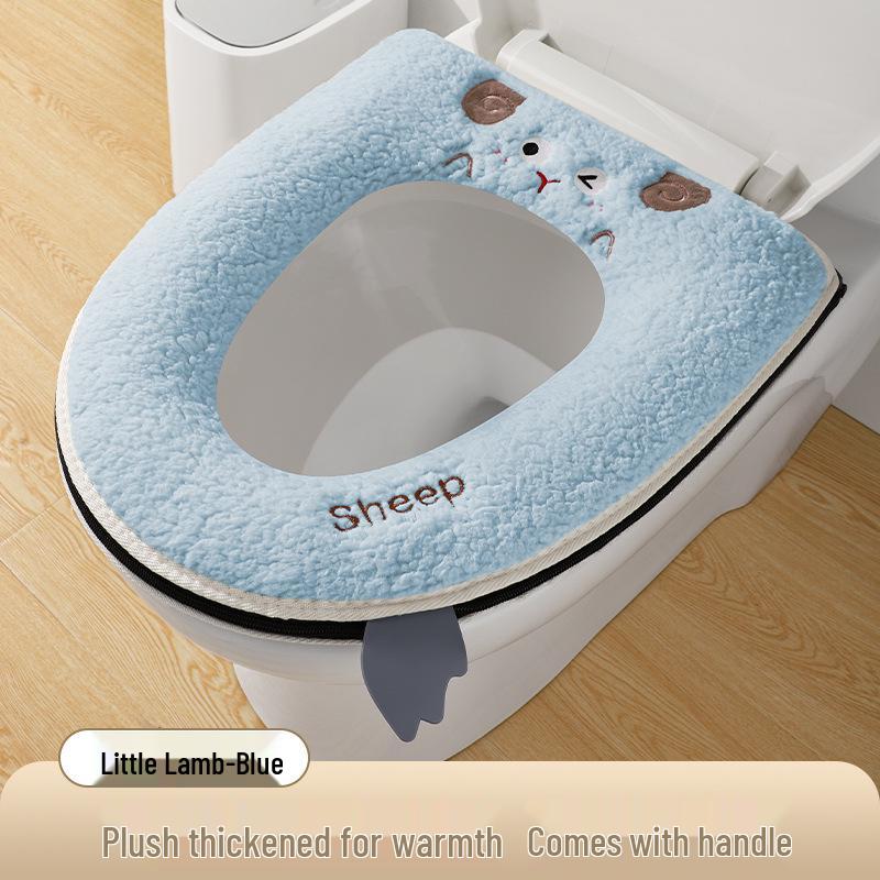 Universelles Cartoon Verdicktes Toilettensitzkissen - Warme Klebepads