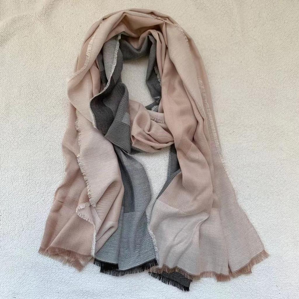 Elegant Floral Jacquard Woven Scarf Shawl for Europe and America