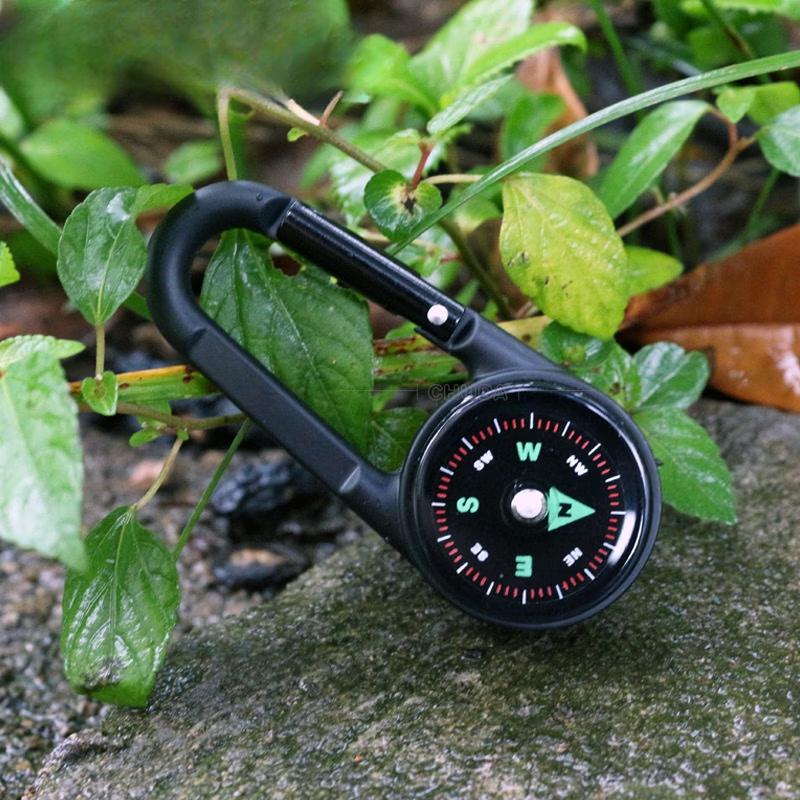 Meng Pao Zinc Alloy Double-Sided Carabiner Compass