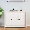 814560 vidaXL Buffet White 100x35x74 Cm Solid Pine Wood