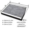 2x Car Pollen Cabin Filter Activated Carbon For Volvo C70 Convertible S60 S70 S80 V70 XC70 Cross Country XC90 30630752 9204626-7