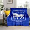 Town Football Club Crest Printed Throws Blanket Soft Flannel Blankets for Couch Bed Gifts for Men Women Picnic blanket Christmas gifts