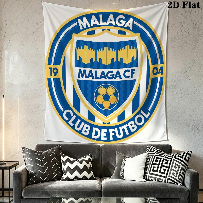 Málaga C .F Wall Hanging Printed Fabric Blanket Decorative Tapestries for Bedroom Living Room Home Decor