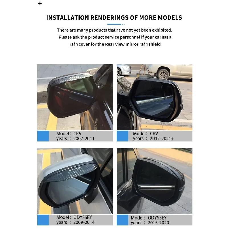 For Nissan TIIDA Leaf Rear view mirror rain shield,Rear view mirror for rain protection