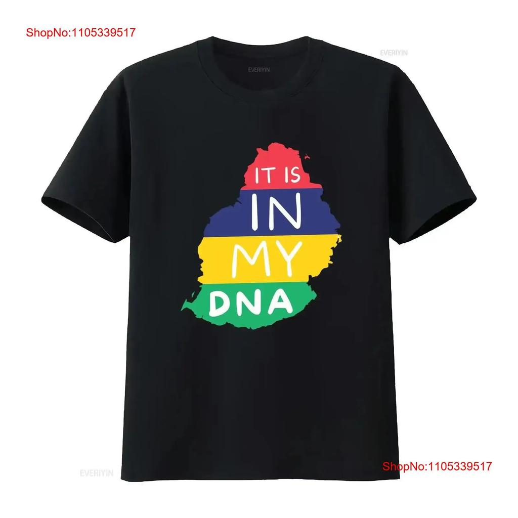 Es ist in meiner DNA Mauritius T-Shirt vintage gewaschen weich Grafik Für den täglichen Gebrauch Bequem Cas