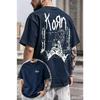 Korn Band Fans Graphic T-Shirt Men Women Oversized Streetwear Y2k Hip Hop Harajuku High Quality Short Sleeve Casual Loose Female Male Clothing
