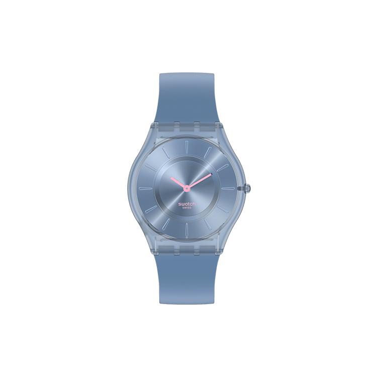 SWATCH Unisex 34mm Blue Watch SS08N100-S14 SS08N100-S14 Blue Dial