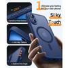 Coque de Protection - BOOLING - pour iPhone 16 - avec Anneau Magnétique et Film Caméra - Bleu Marine