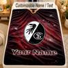 Flannel BlanketSC Freiburg FC Custom Name Text Personalized Soft Warm Throw Blanket Home Decor Gift