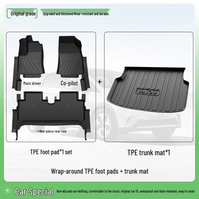 2025 BYD Seagull Dolphin TPE Full Coverage Smart Driving Floor Mats