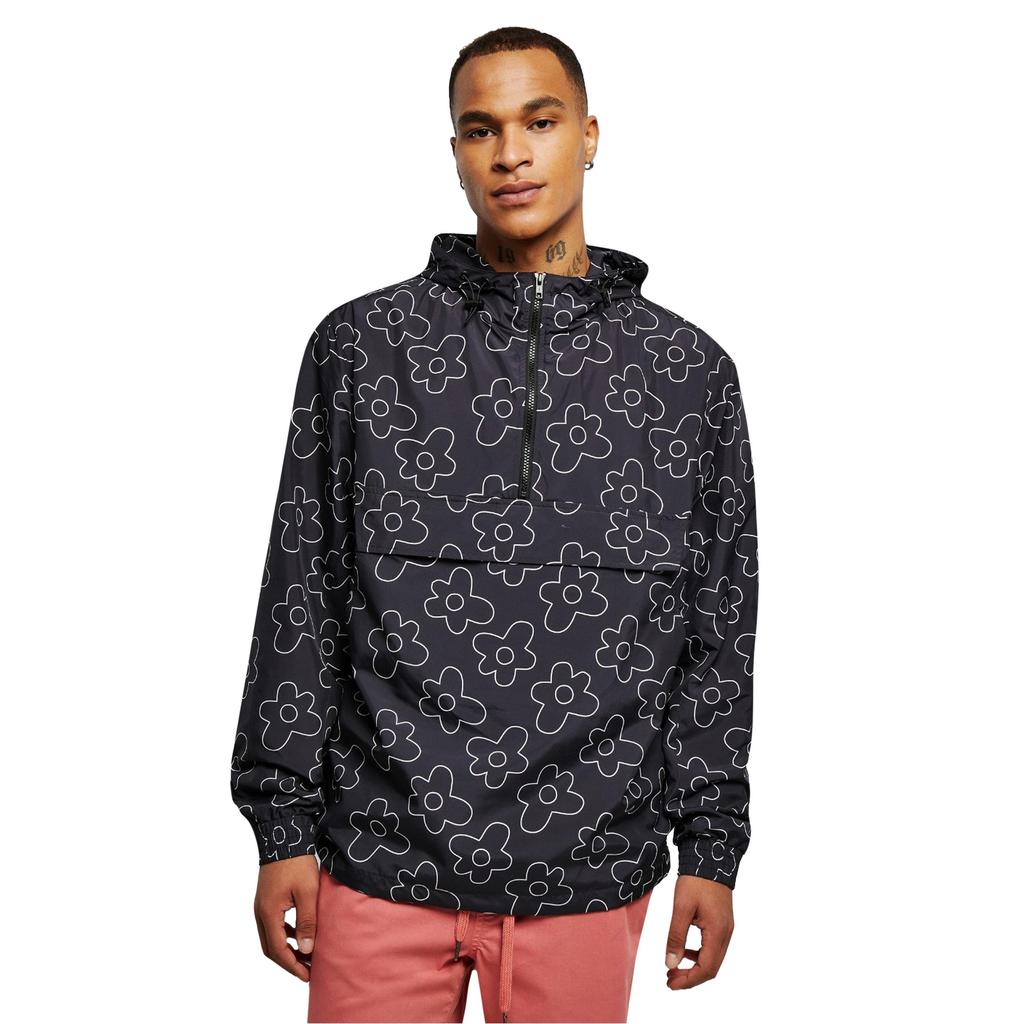 Urban Classics Mens Flower Pull Over Jacket