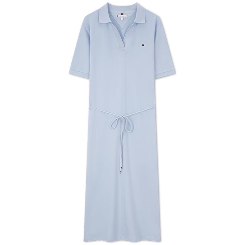 Tommy Hilfiger Women's Tencel Blend Polo Midi Dress