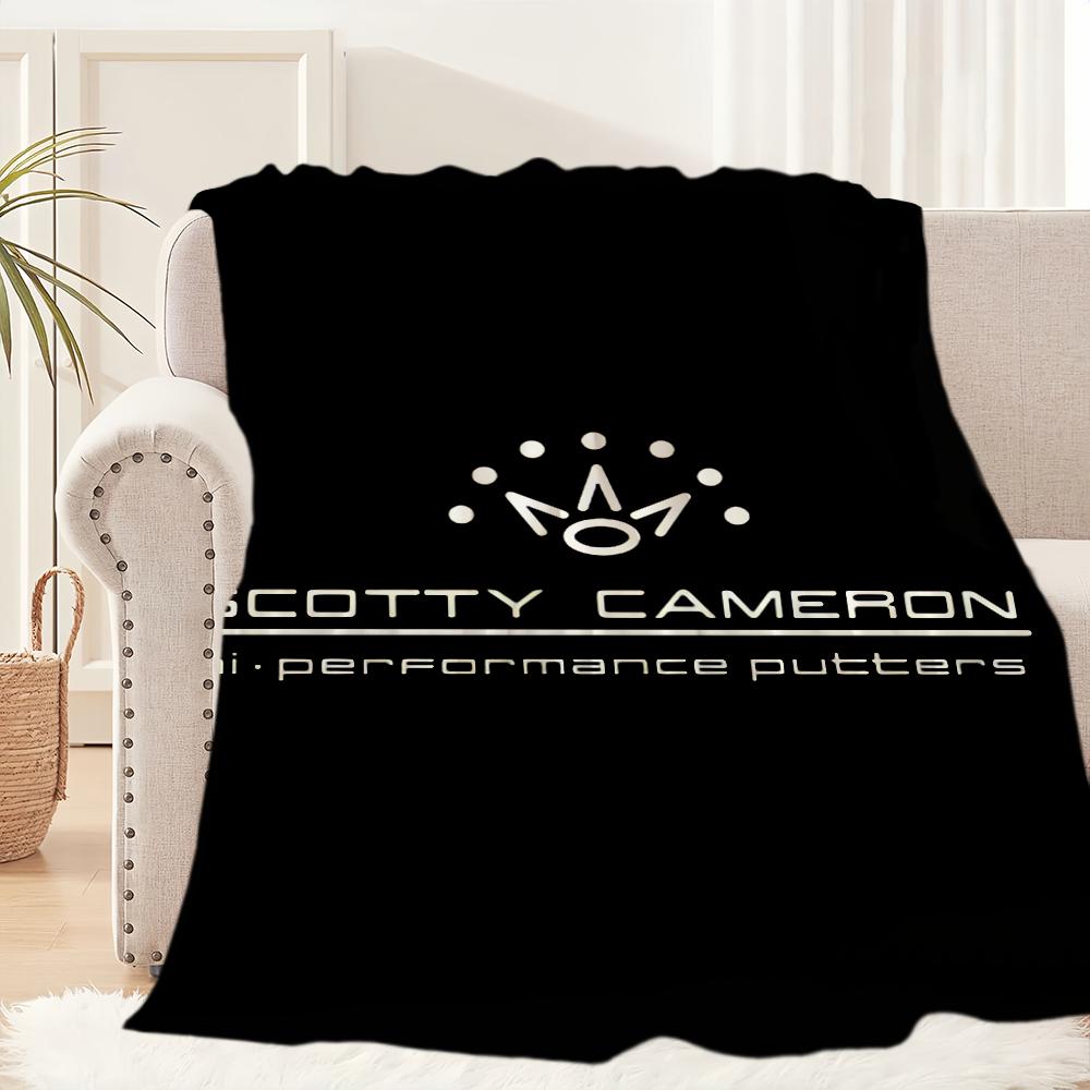 Scotty Cameron Golf Logo Blanket Blanket for Couch Sofa Travel Home Hiking Picni Bed Beding Flannel Blanket Birthday Gift