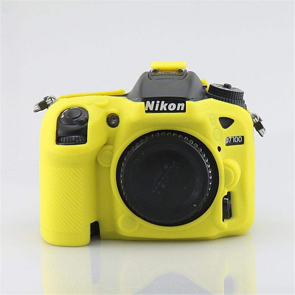 

Litchi Pattern Soft D7100 Silicone Case Armor Camera Body Skin For Nikon D7100 D7200 Protective Rubber Cover