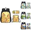 Capybara Kids Backpack And Pen Case With Lightweight Design For School And Day Trips