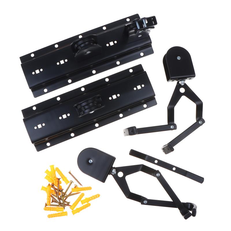 Bike Hoist Garage Storage Bike Lift Pulley System With 60Kg Bearing Overhead Bike Rack Ceiling Frame Roof Box Storage Hanger