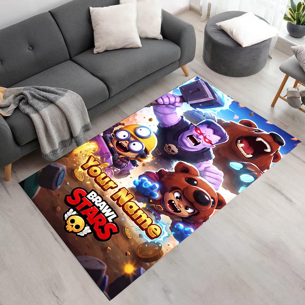 Supercell Personalized Name Carpet Perfect for Bedrooms Outdoor Decorate room Hallway Antislip Carpet Office home decor