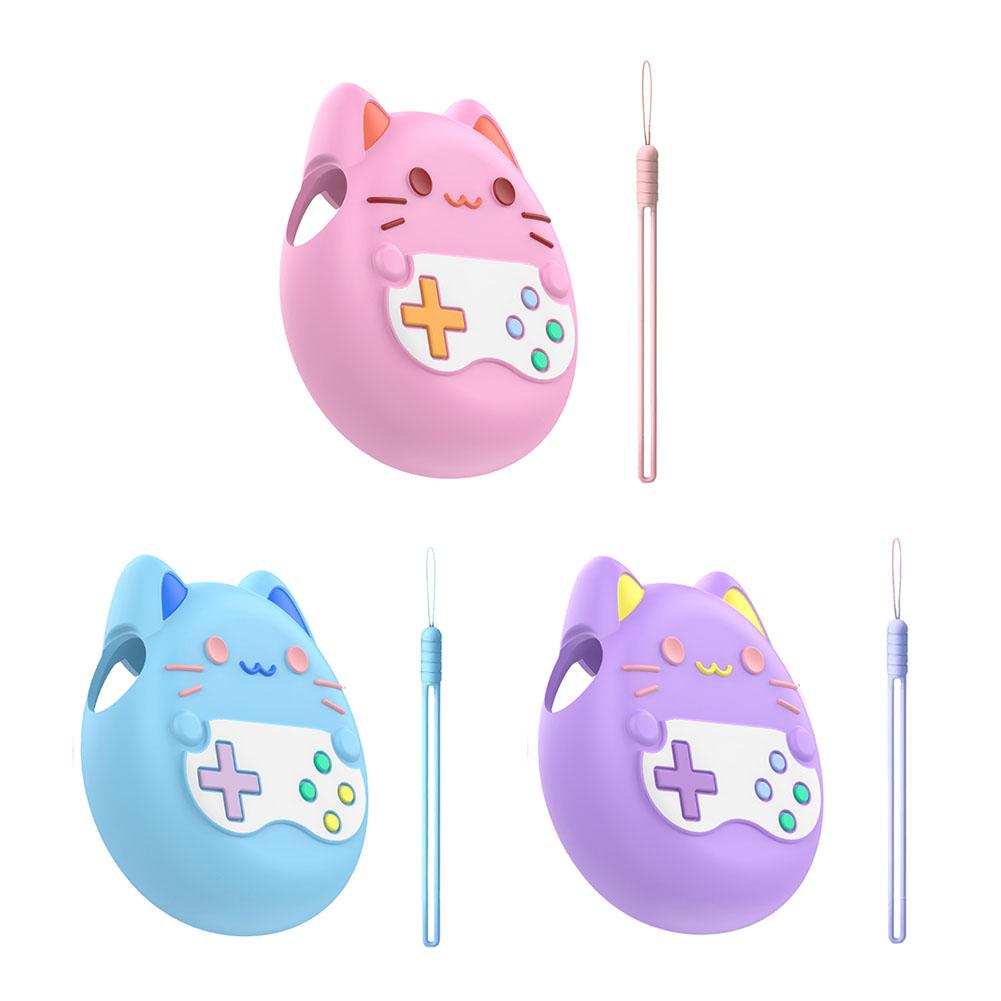 Silicone Case Set For Tamagotchi Paradise Game Console Protective Case Non-Slip Soft Cover Virtual Pet Game Console Accessories