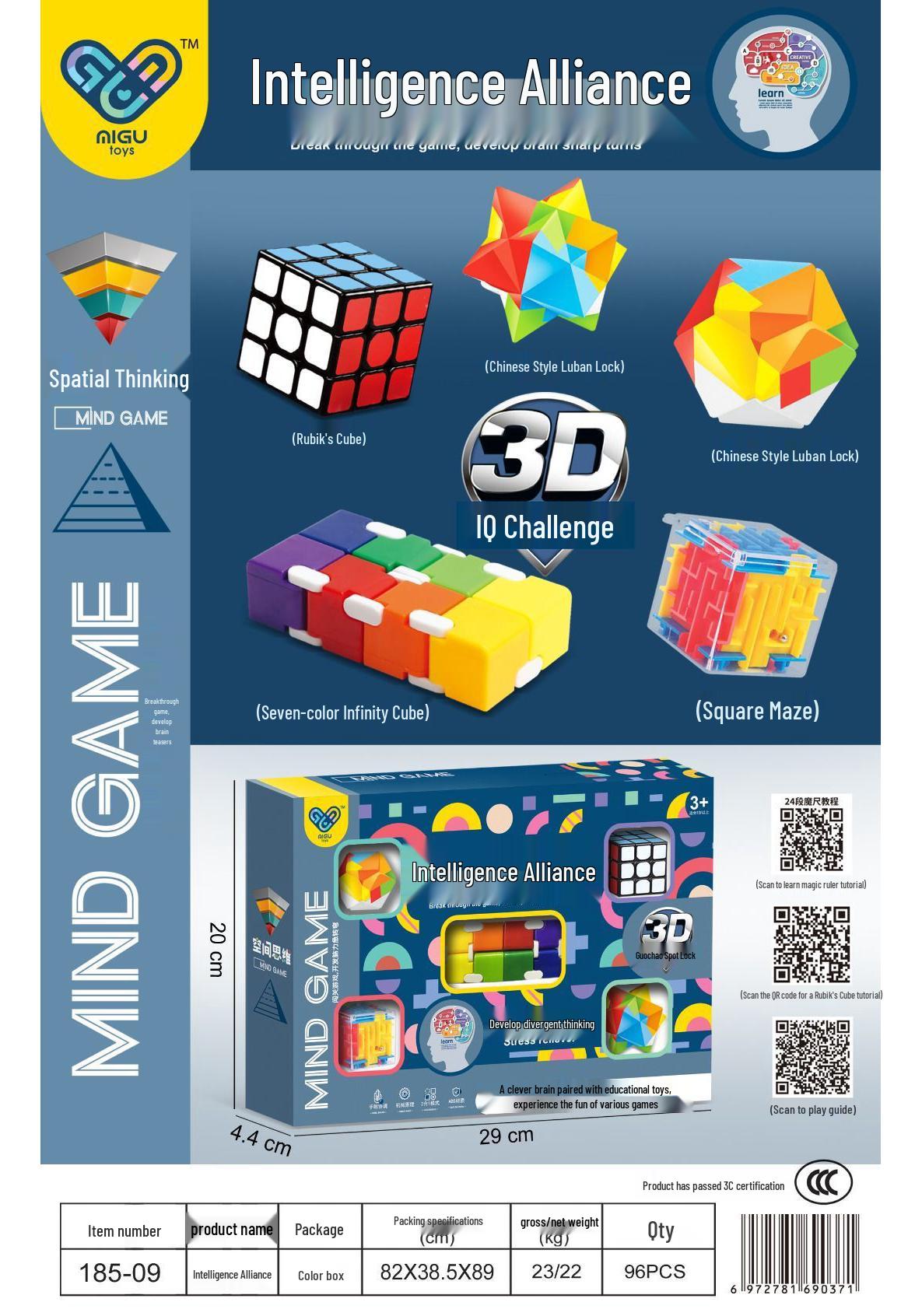 Intelligence Alliance Rubik s Cube Challenge - Educational Toy for Boys