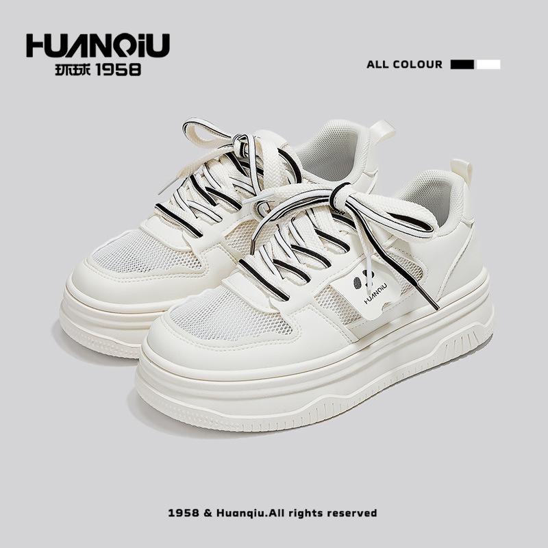 Global mesh breathable summer 22 new thick-soled skirt student casual board shoes 35
