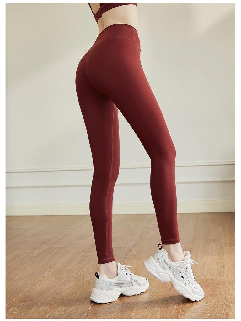 Women's High-Elastic Peach Enhancing Yoga Pants - Tummy Control & No Seamline Sports Leggings