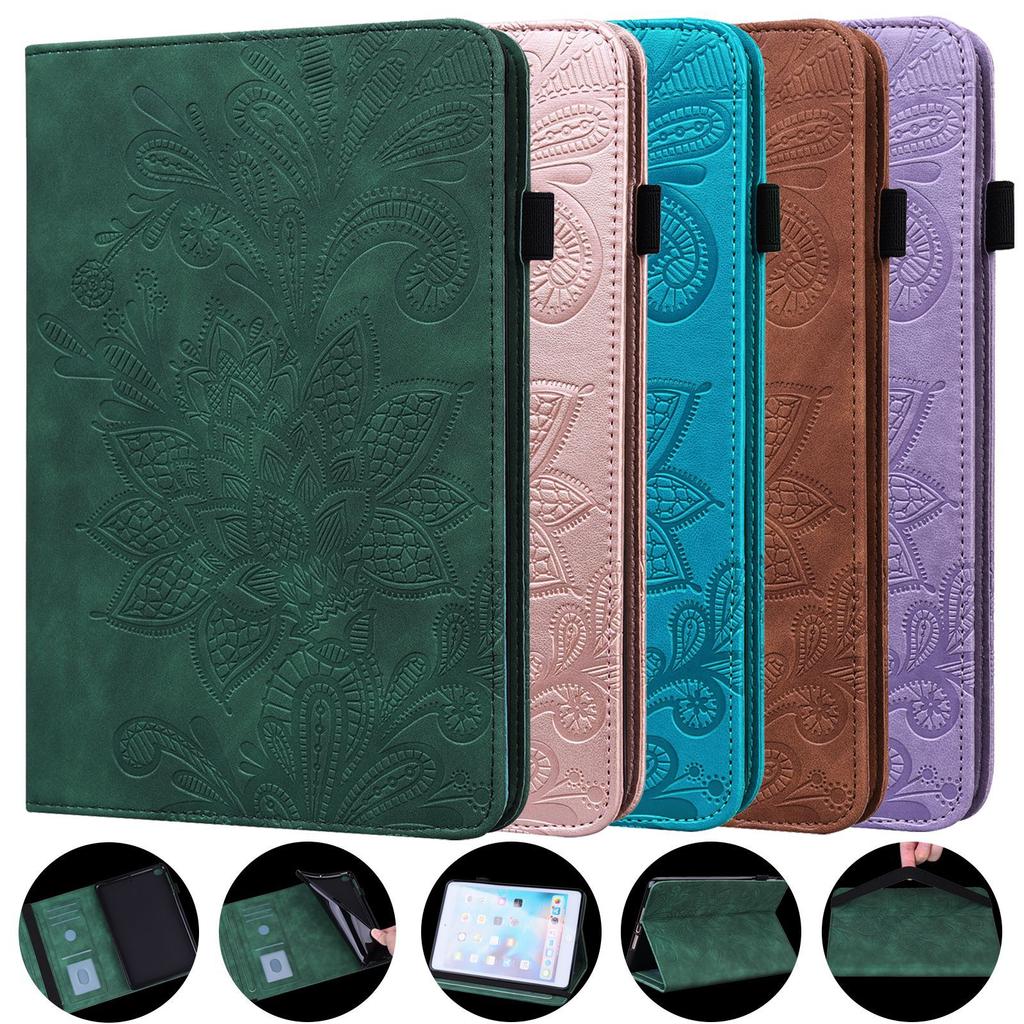 Suitable for Lenovo Xiaoxin Pad Flat Leather Case P11Pro2 Generation Lace Embossed Flat Card Holder M9