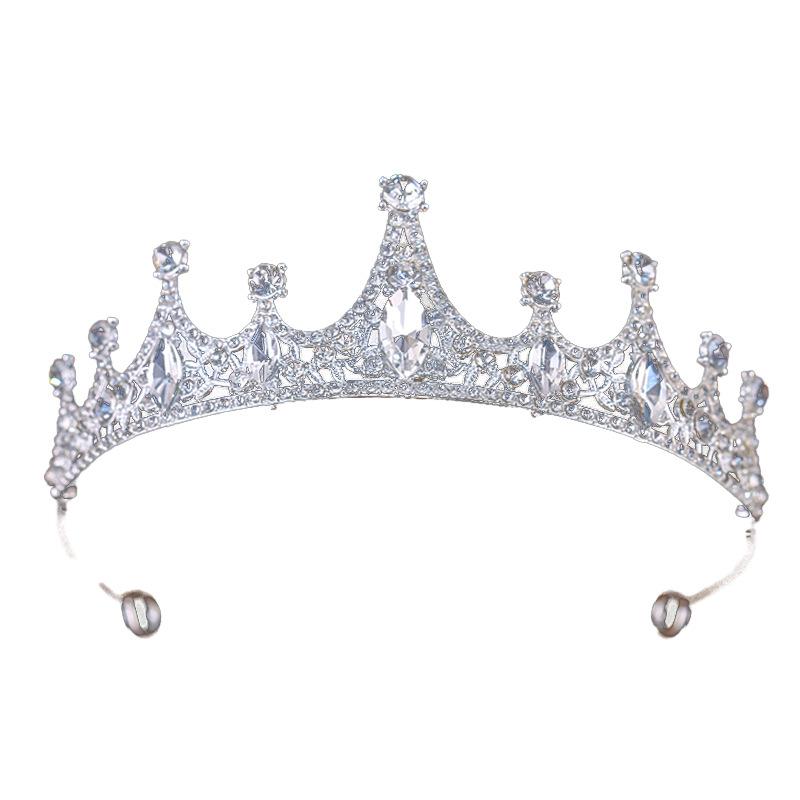 European and American Fashionable Alloy Crowns Adult Party Princess Crowns Bride Headwear, Rhinestone Hair Crowns  Small Crowns