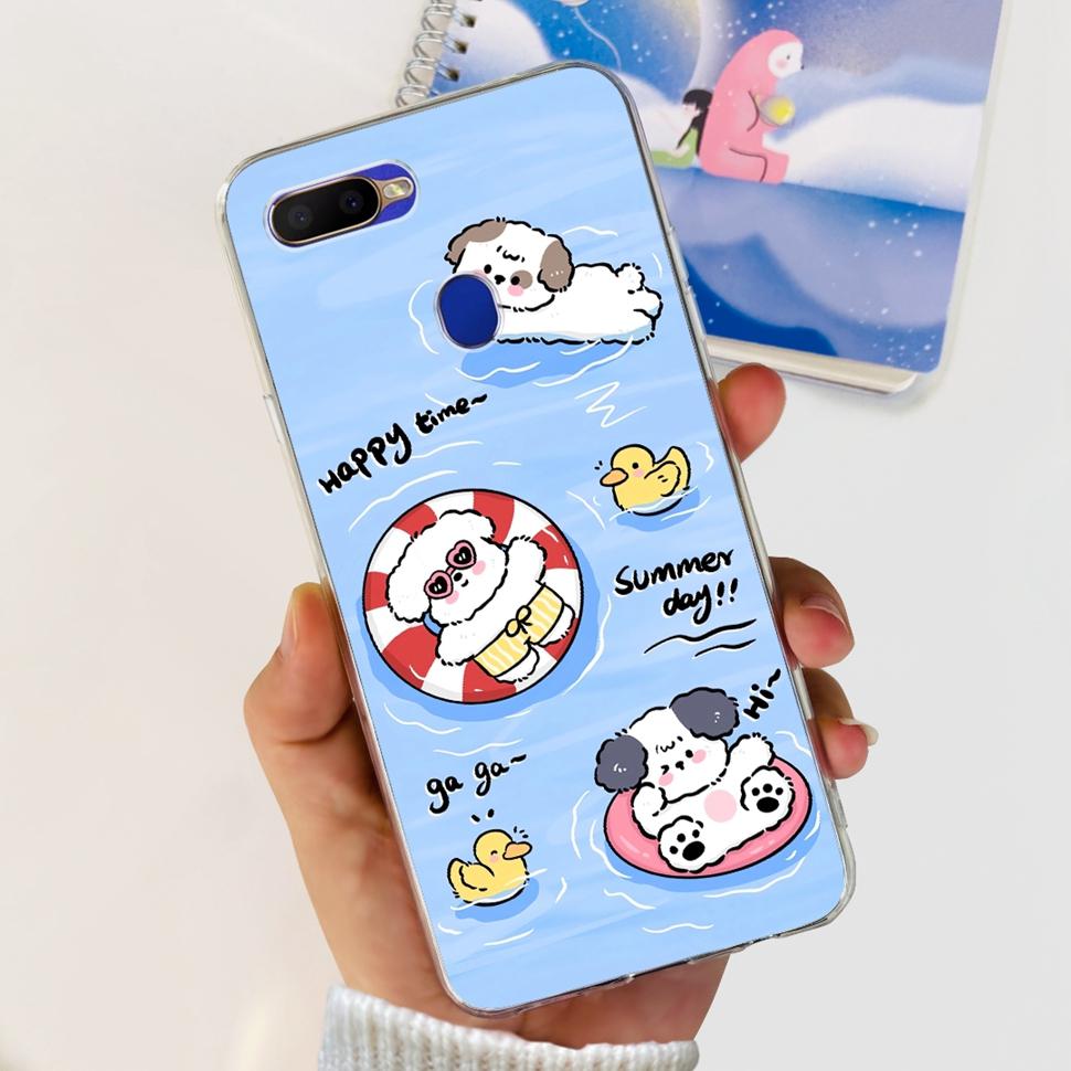 Silikon-Handyhülle für OPPO A5S Hülle AX5s CPH1909 Weiche TPU-Rückseite Für Oppo A7 AX7 CPH1901 CPH1903 Hüllen Capa Coque Fundas