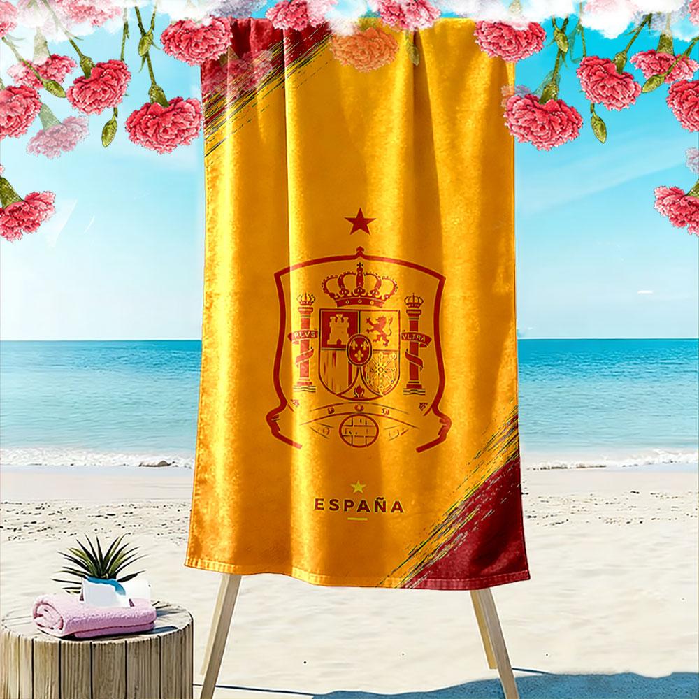 Asciugamano da Spiaggia Emblema Nazionale Spagnolo Un must-have per il viaggio in spiaggia