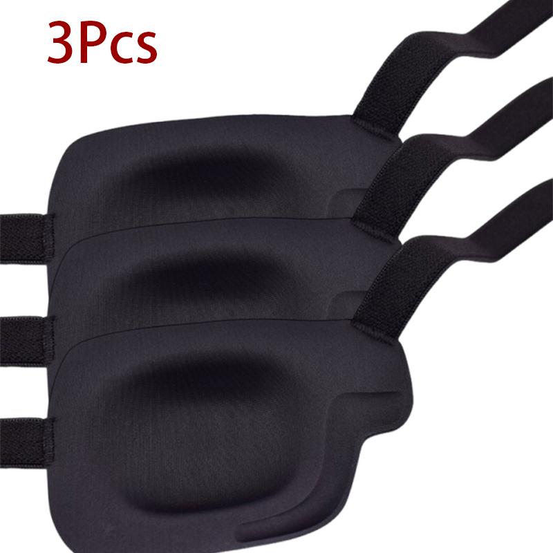 1/2/3/4/5PCS Black Single Eye Patch Adjustable 3D Foam Groove Eyeshades For Lazy Eyes Medical Use Concave Eye Patch
