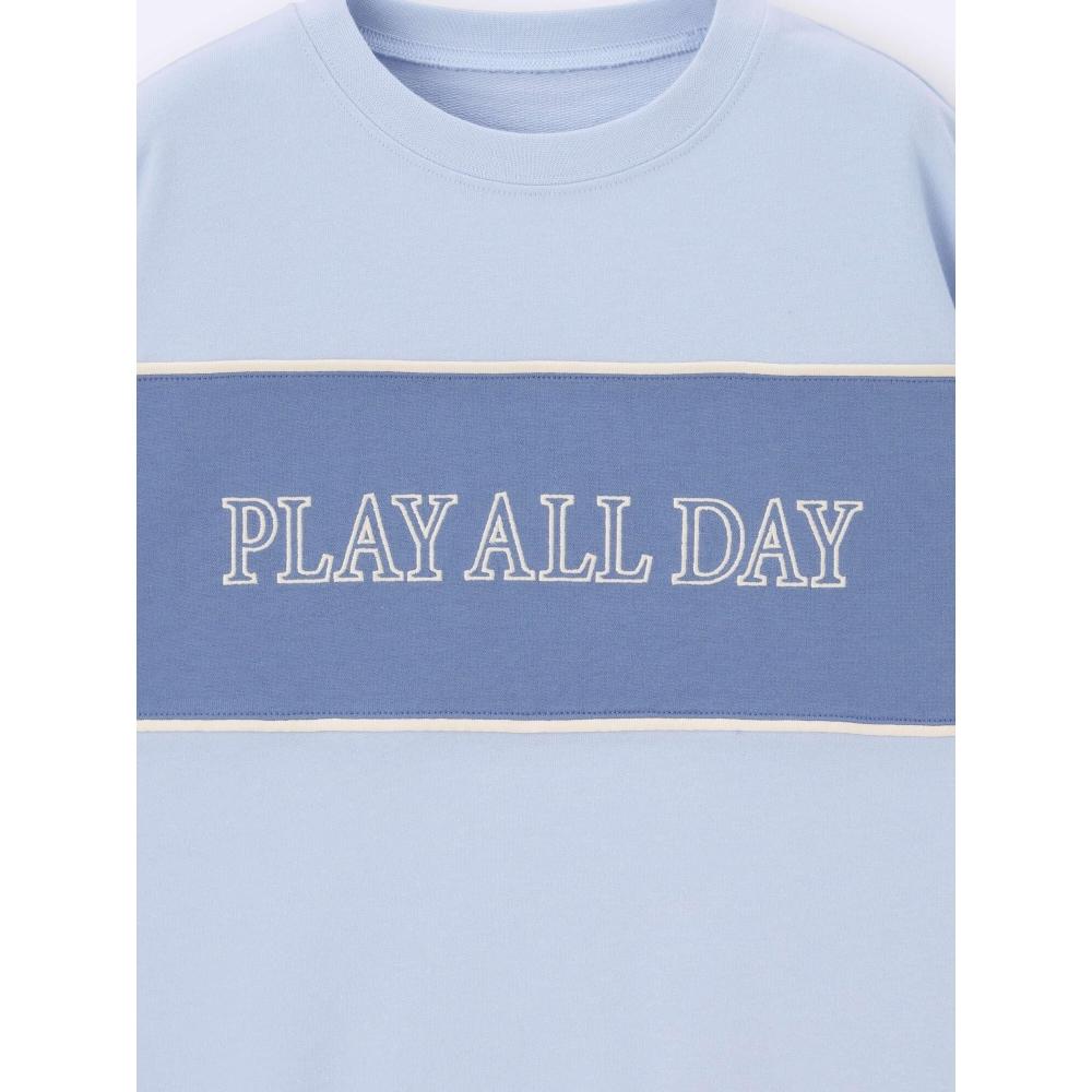 Gu By Uniqlo Kids Cotton Sweat Pullover Logo
