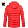 Smart Heated Winter Jacket with Hood for Men, Thick Warm Cotton, USB Charging