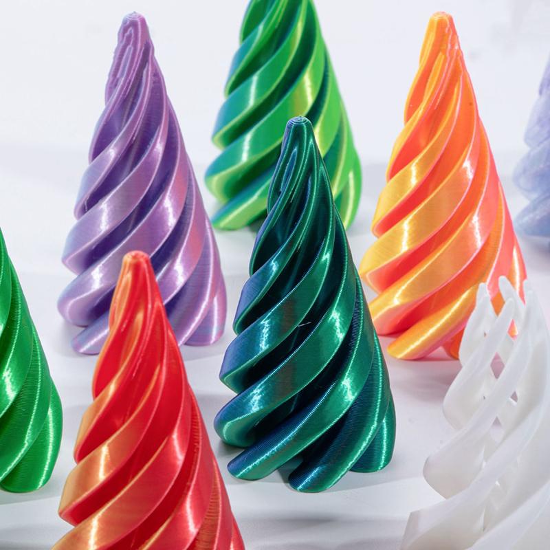 3D Printed Spiral Cone Toy Fidget Toy Impossible Pyramid Passthrough Sculpture Mini Vortex Thread Illusion For Kids And Adults