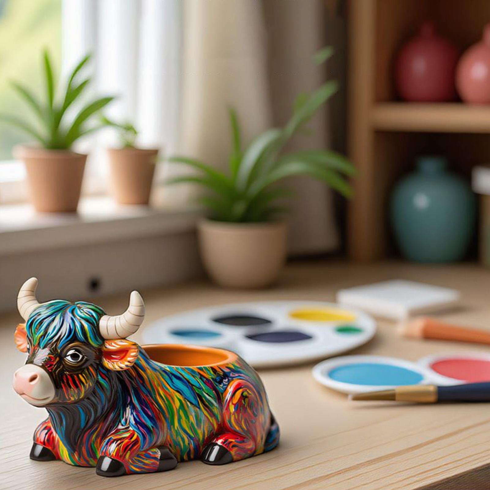 

Cow Mold Cow Statues Home Decor Mould 3D Ornament Cute Lying Down Mold for Classroom School Christmas Lawn Yard Farmhouse Garden China Mainland