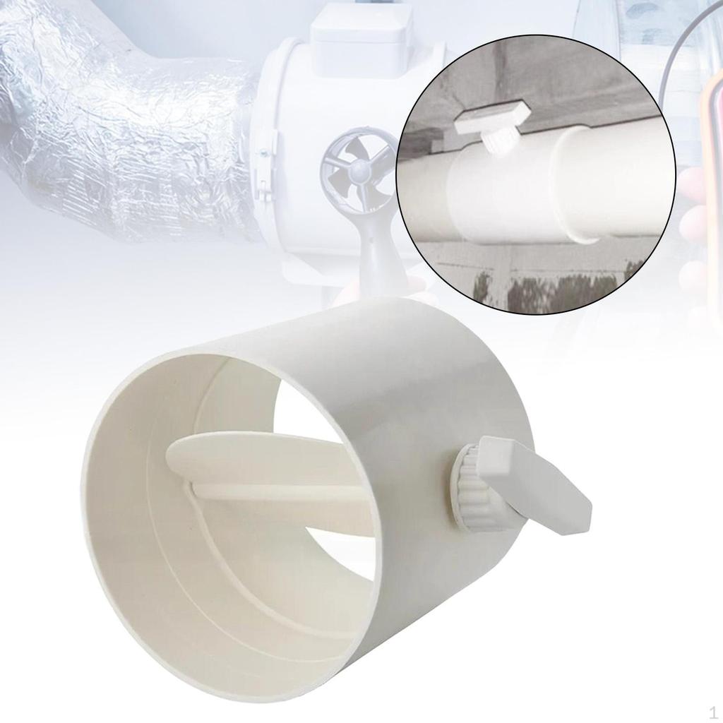 Duct Manual Volume Damper Adjustment Airflow Ducting Backdraft PVC Air Check Valve for