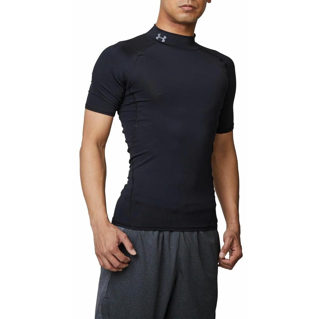 UNDER ARMOUR Training Base Layer UA HeatGear Armor Short Sleeve Mock Shirt Mens