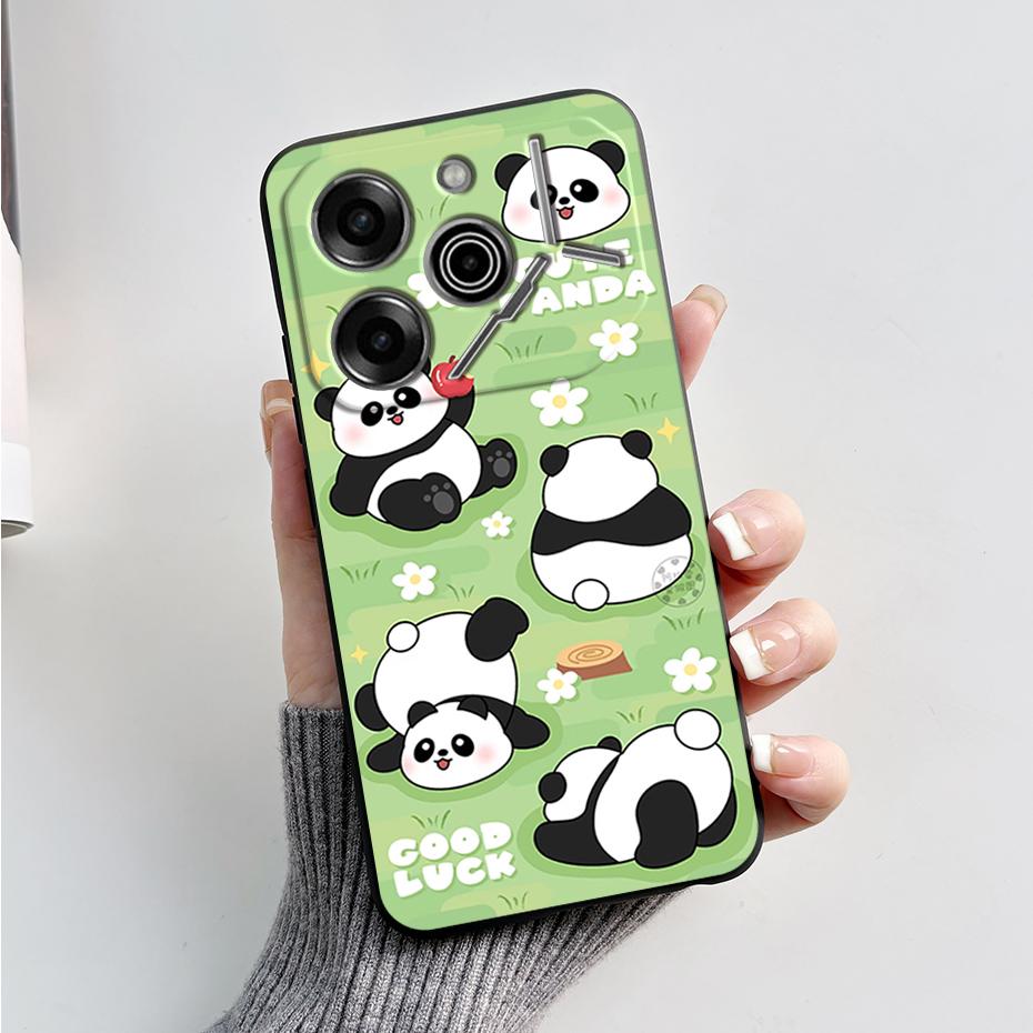 phone Case For Tecno Pova 6 Pro 5G Soft Silicone Back Cover For Tecno Pova 6 5G Case Cute Cartoon Protection Phone Cover Coque