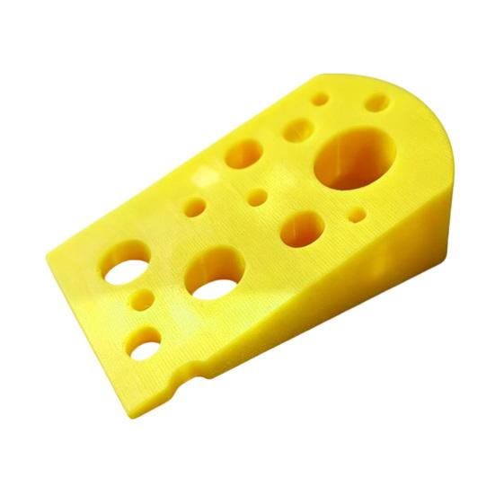 Jijijing 3D-gedruckter Käse-Türstopper, Rutschfester Türstopper, Stabile Keilbasis, Schützt Wände Möbel, Kreativer Türstopper für Schlafzimmer Wohnzimmer