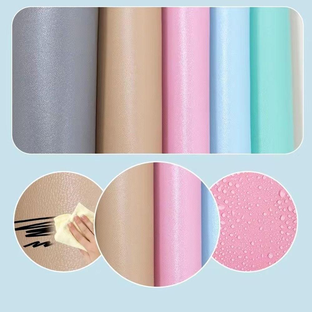 3D Self Adhesive Wall Stickers Waterproof Anti-collision Back Wall Mat Anti-bump Soft Wallpaper Furniture Room TV