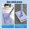 Small Mop Instant Cleaner Mini Mop with 360 Degree Rotating Head Hands Free Push Pull Handle Walls Windows Quick Cleaning Tool
