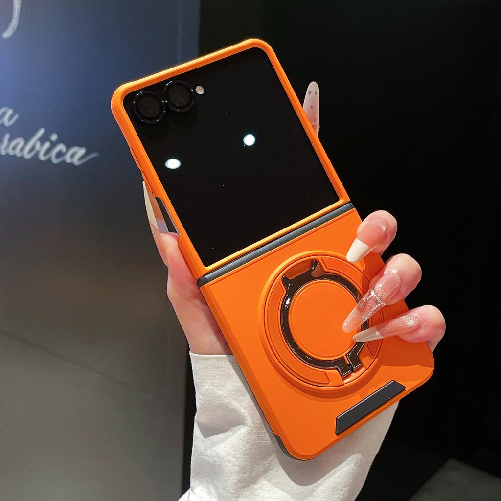 Mech Wind 360 Magnetic Rotating Ring Holder Case for Samsung Z Flip 8 7FE 6 Shockproof Wear Resistant For Magsafe Slim Fit Cover